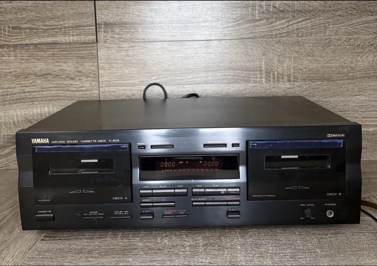 Yamaha Natural Sound Dual Cassette Deck K-903 w/ Dolby B•C NR