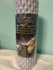 PowX 18" Teardrop Foam Roller for Deep Tissue and Muscle Massage, Gray, BNIB