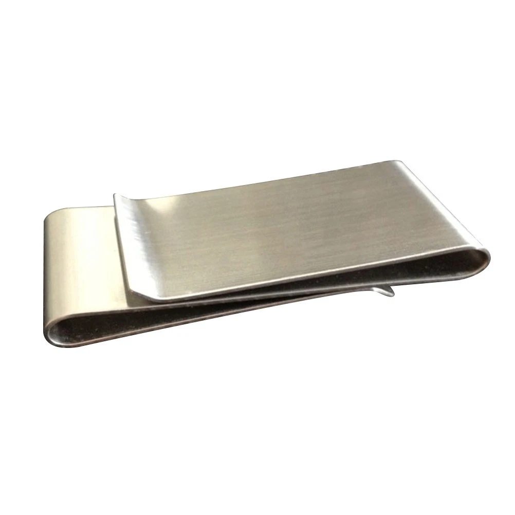 Portafoglio Uomo In Acciaio Inox E Fibra Di Carbonio, Sottile E Con Blocco RFID, Porta Carte E Banconote Con Elastico - Foto 4