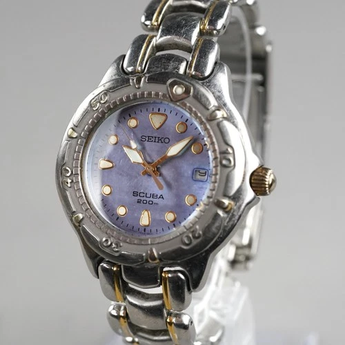 SEIKO 1992 Vintage Diver SCUBA 200m 7N35-6030 Men's 38mm Watch New Battery