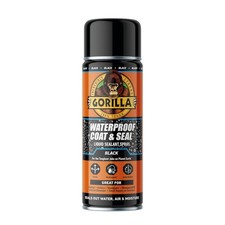 Gorilla Waterproof Black Coat & Seal Spray, 450Ml – Flexible, Weatherproof Liqui