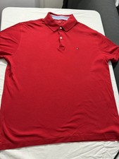 Tommy Hilfiger Casual Shirt L Red Gently Worn