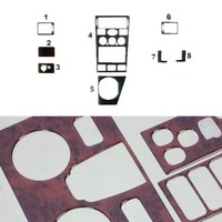 Innenraum Dekor Cockpit FüR Ford Mondeo Mk3 2000-2003 Wurzelholz Optik 8Tlg