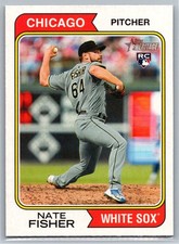 2023 Topps Heritage Nate Fisher Rookie Chicago White Sox RC #352