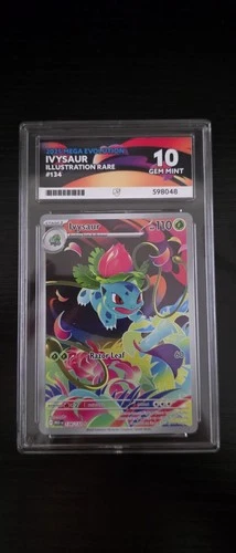 Ivysaur Illustration Rare 134/132 ACE 10 GEM MINT graded card Perfect subgrades