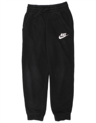 Nike Mädchen Grafik Trainingshose Jogginghose 8-9 Jahre Small schwarz Baumwolle AI15