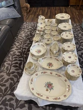 Lot Of 30 Dinner Set Bohemian Porcelain Fine China Czechoslovakia