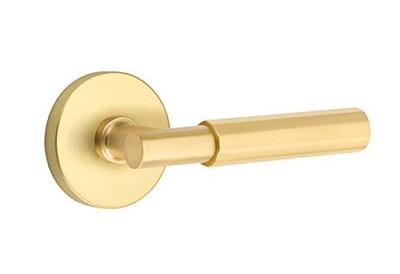 Emtek Select Privacy, Disk Rosette, T-Bar Stem, Faceted Handle US4 LH