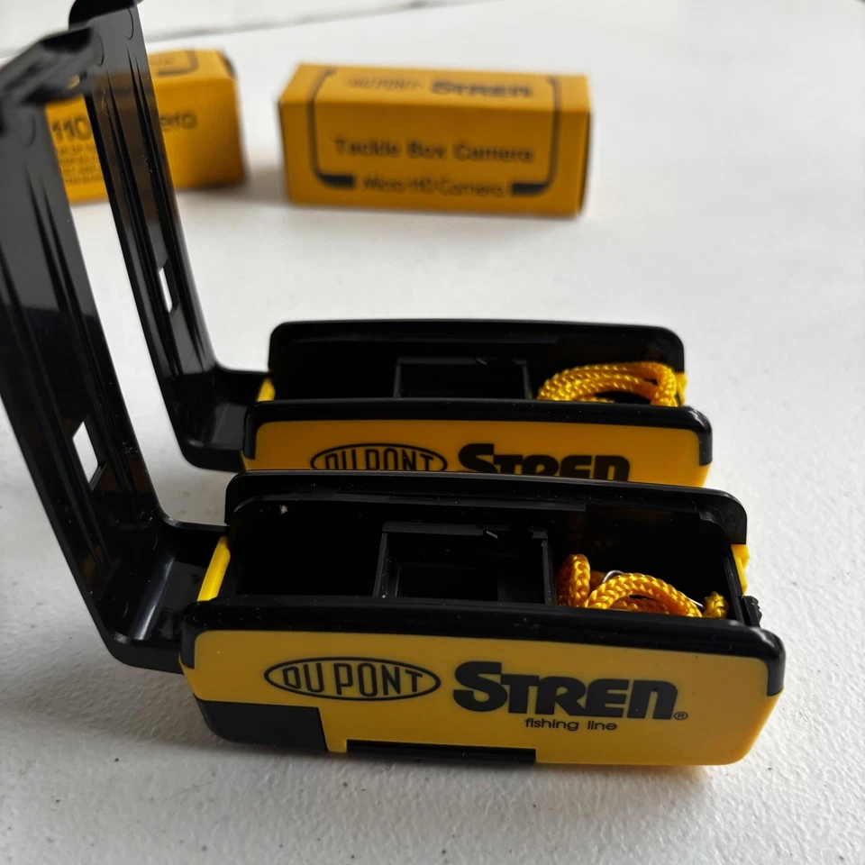 Lote de 110 cámaras "Tackle Box Camera" línea de pesca Dupont Stren publicidad Foto 2 de 4