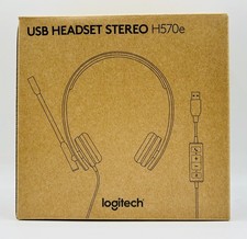 Logitech USB Headset H570e Stereo - Black NEW Fast Shipping 