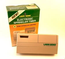 BRAND NEW NOS Lawn Genie 4 Zone Irrigation Electronic Timer Sprinkler USA