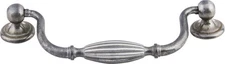 Top Knobs M137 Tuscany Drop Pull Small 5 1/16" (c-c) Pewter Light