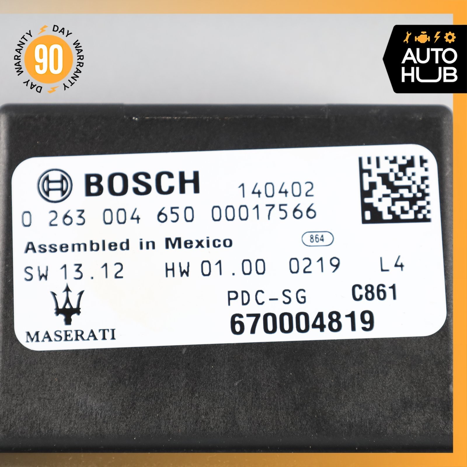 14-16 Maserati Ghibli Quattroporte M157 Park Parking Assist Control Module OEM