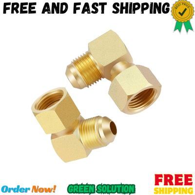#ad 2 PCS Propane Gas Oil 90° Elbow Connector Coupling Fittings For Olympian Low Pre $17.69