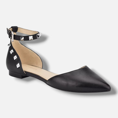 Marc Fisher Women's Black Abbale Pointy Toe Dress Flat Shoe Size 6M