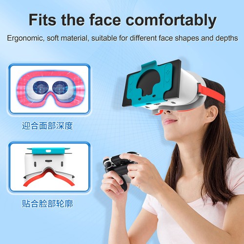 VR Headset for Nintendo Switch OLED Model/Nintendo Switch 3D VR Reality Glasses - Picture 3 of 12