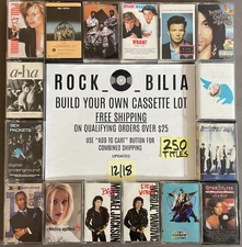 $1 & UP  80s 90's POP R&B ROCK CASSETTE BUY $25 GET FREE SHIPPING BUILD YOUR LOT