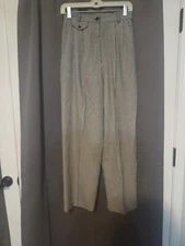 Norton McNaughton Checkered Dress Pants, Women's Size 8 Pleated Pants Officewear