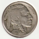 1935 US Indian Head Buffalo Nickel FULL DATE Rare 89 Year Old Collection Coin