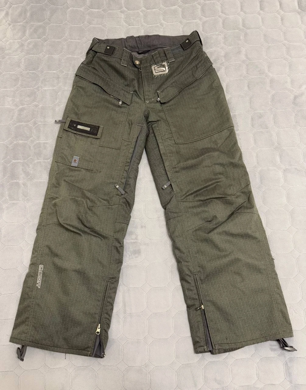 Scott Men’s Ski Snowboard Pants Size M Gray Technical Insulated Winter