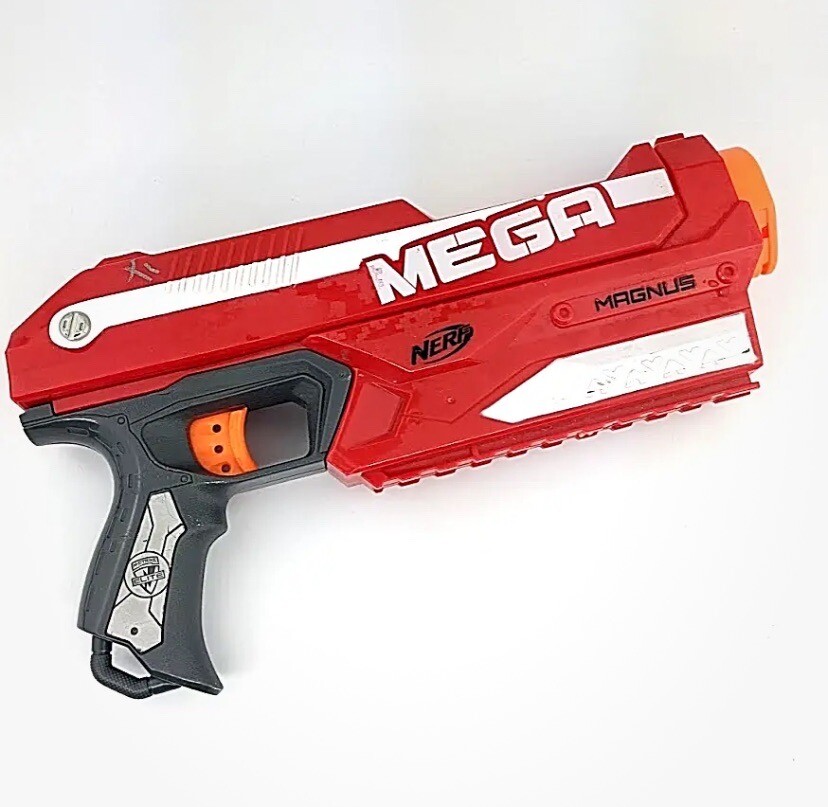 Nerf Mega Magnus. Very Good Condition. Red Nerf Gun | eBay