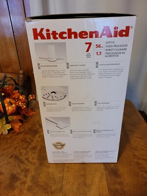 KitchenAid Food Processor - White KFP715 - Open Box (See