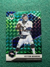2021 Mosaic Peyton Manning Green Prizm Card Denver Broncos #67