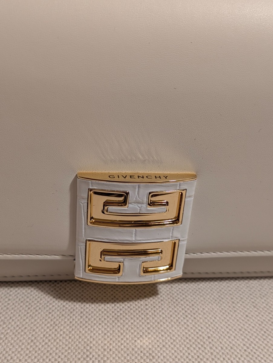 New Givenchy 4G Leather Crossbody Bag small White BB50W8B1ZP