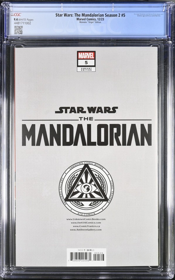 Comic Book Star Wars The Mandalorian #4 - Grade CGC 9.8 - Signé Emily Swallow (The Armorer)