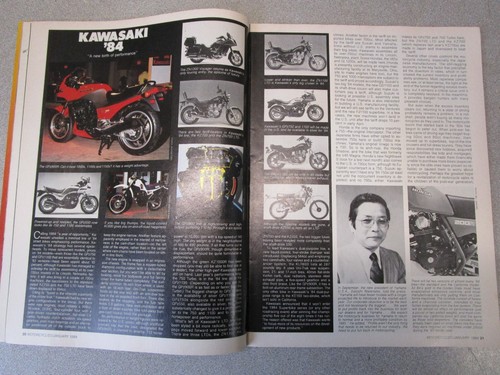 REVISTA DE MOTOCICLISTAS ENERO 1984 HARLEY FXRT ALA DORADA RD350 YOSHIMURA GS750 - Imagen 6 de 12
