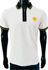 Vèrsace Men White Polo Shirt