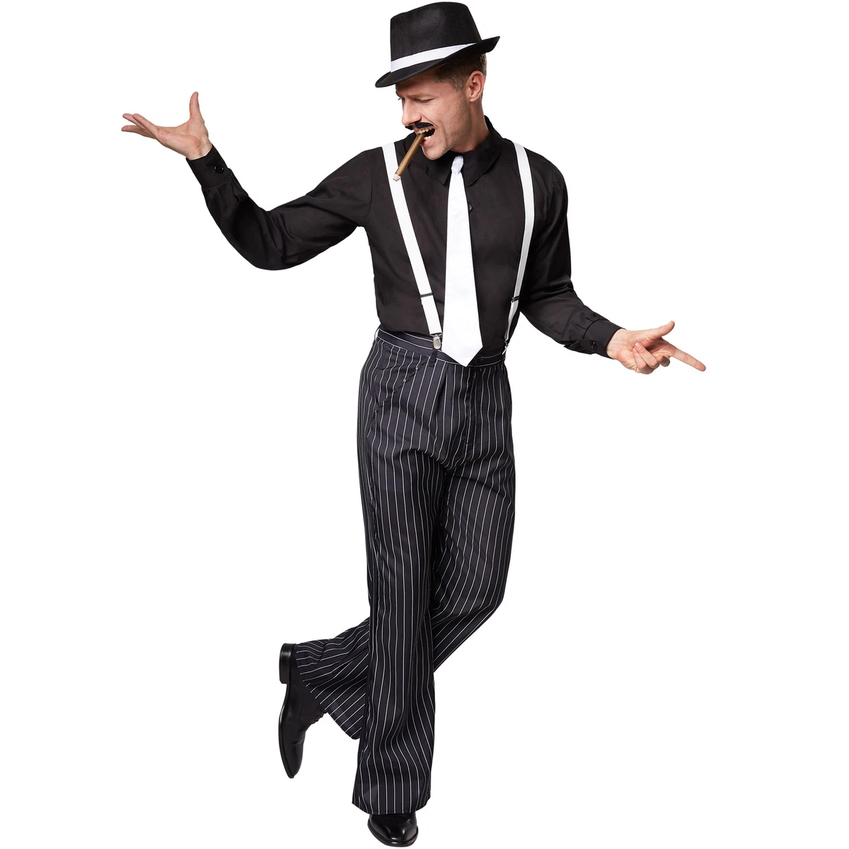 Costume da uomo Gentlemen Adulti Charleston Anni 20 Celebrazione Halloween