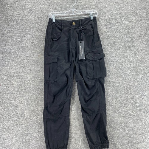 New Supply&Demand Pants Boys L Large Black Rifle Cargo Mid Rise Straight Cotton - Picture 2 of 12
