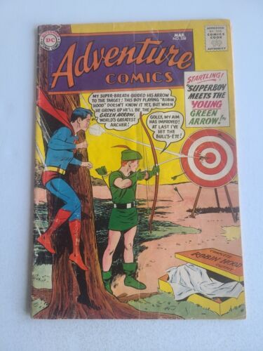 Adventure Comics #258  Superboy Meets The Young Green Arrow 1959! VG/F 5.0 - Afbeelding 1 van 3