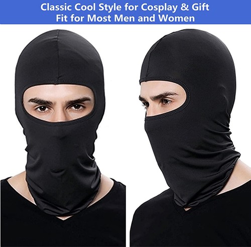 1/2/3 Hole Tactical Full Face Mask Balaclava Sun UV Protection Hat for Men Women - Picture 5 of 25
