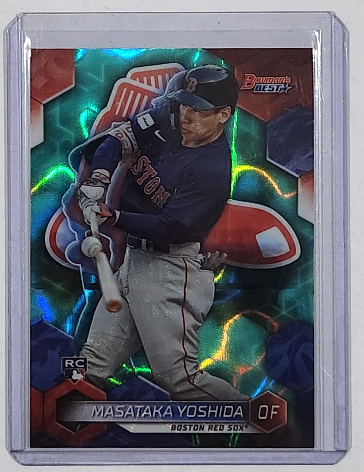 2023 Bowman's Best MASATAKA YOSHIDA RC Aqua Lava Refractor #'d /199 ROOKIE