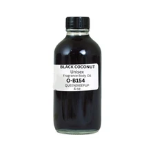Black Coconut  (Unisex) Body Oil 4 oz Fragrance All Natural  Scent