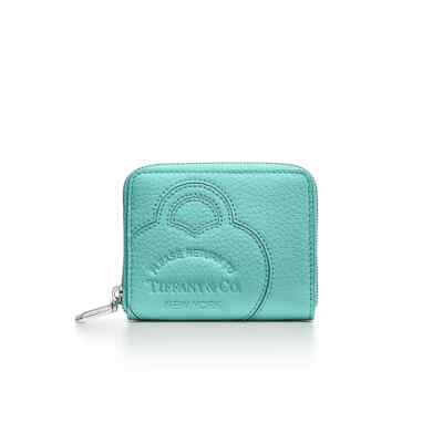 小物 Tiffany & Co. Repaired wallet Return to Tiffany™ Small Zip Wallet Tiffany Blue Leather
