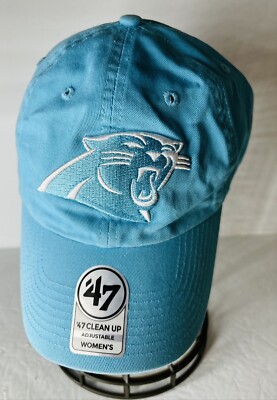 Carolina Panthers Blue 47 Cleanup Women's NFL Snapback Hat Cap New