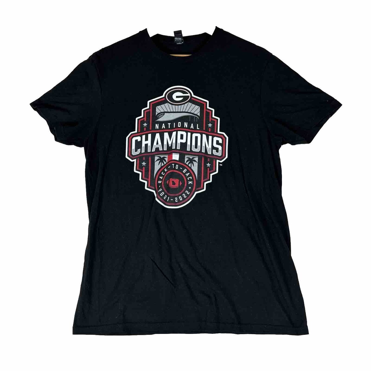 Georgia Bulldogs Champion College T Shirts Men's Black Georgia