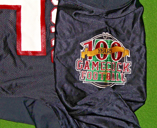 Camiseta de fútbol americano USC Gamecocks 1992 usada en el juego 100 aniversario Gamecock L@@K - Imagen 3 de 5