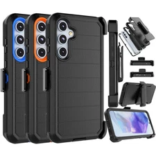 For Samsung Galaxy A35 A55 5G Phone Case Fits Otterbox, Screen Protector + Clip