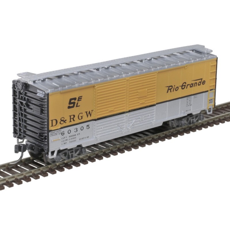 Atlas Trainman N Scale 50 006 193 40' Double Door Box Car D&RGW #60305 New!