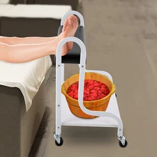 Foot Bath Spa Portable Trolley Cart Beauty Nail Foot Rest Trolley for Foot Bath