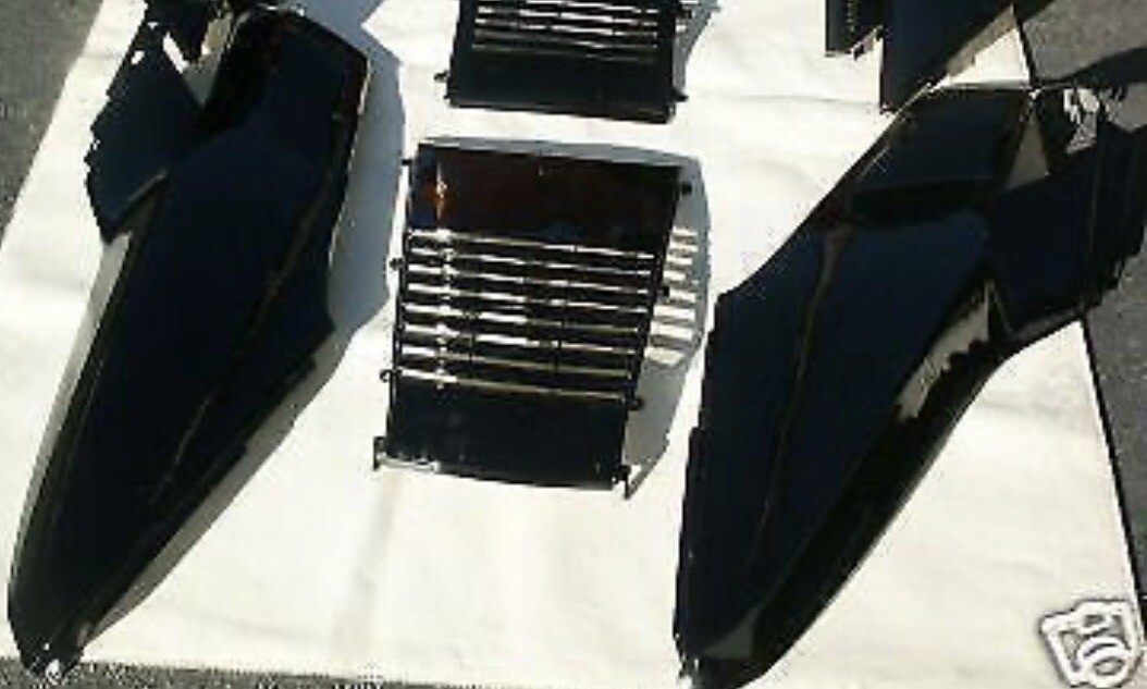 HONDA CN250 1986年式 ブラック内装パーツ Honda Helix CN250 Fusion CN 250 Scooter Front 3 PCs Panels Black