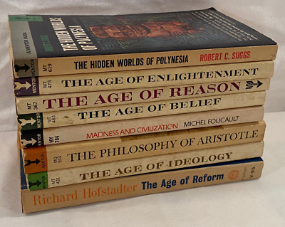 Lot 8 Mentor Books Age Of Enlightenment Reason Belief Ideology Reform + More