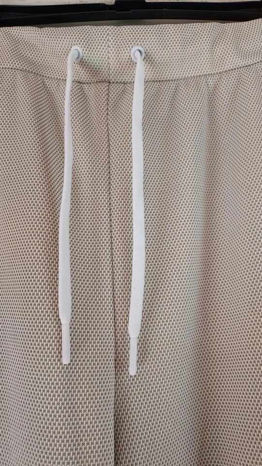 Calça Tek Gear Masculina XXL Cinza Taupe Branca Roupa Ativa Forrada Atlética - Imagem 2 de 4