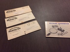 Lot of 3 Matchbox Collectors Club Newsletters. AND A COLLECTORS CLUB HANDBOOK