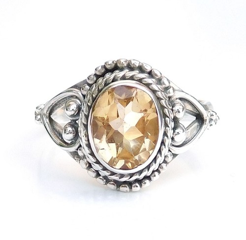 Anello all'ingrosso in argento sterling 925 con pietre preziose sfaccettate produttore gioielli-R244 - Foto 6 di 10