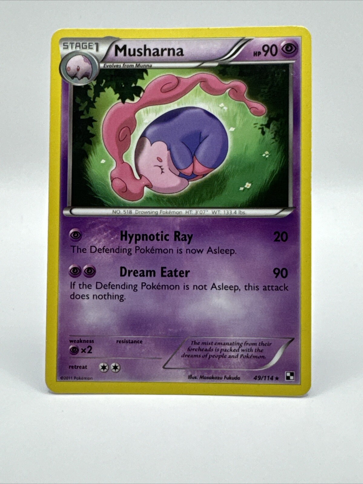 Musharna 49/114 Rare Black and White Pokemon TCG